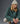 Polo manches longues en laine bouclette mélangée - Vert Gris