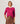Trui van merinowol met ronde hals - Toned Pink