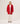 Jas met capuchon van gekookte wol - Rood