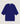 Kasjmier poncho met 3/4 mouwen - Ultramarijnblauw