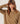 Kasjmier trui met ronde hals - Camel Brown
