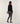 Legging van stretchleer - Zwart