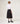 Long flared skirt - Black