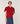 Twinset van merinowol - Rood