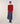 Twinset van merinowol - Rood