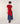 Twinset van merinowol - Rood