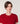 Twinset van merinowol - Rood