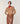 Trui van merinowol met V-hals - Camel Brown