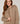 Pull oversize à capuche chiné - Marron