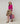 Trui met ronde hals van merinowol - Fuchsia