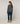 Round-neck merino wool sweater - Lead Gray
