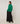 Oversized wollen trui met V-hals - Smaragdgroen