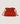 Charly bucketbag van lamsleer - Orange Corail