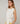 Zijden twinset met ronde hals - Ecru Wit