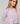 Zijden twinset met ronde hals - Lilas
