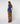Wollen twinset met ronde hals - Saffierblauw