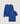 Wollen twinset met ronde hals - Saffierblauw