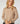 Gebreide trui met ronde hals - Beige