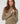 T-shirt met opstaande kraag - Taupe
