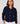 Kort vest met schoudervulling - Marineblauw